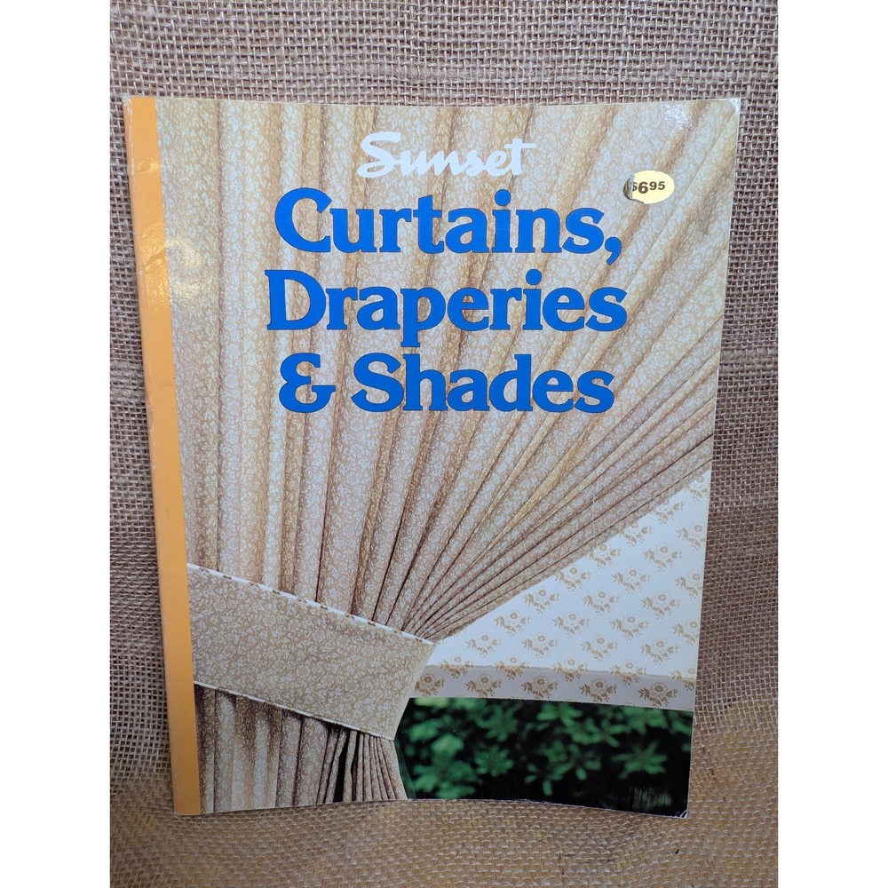 Vintage Sunset Curtains Draperies & Shades Sewing DIY Decor Book 1987 Printing